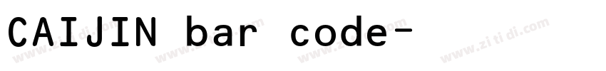 CAIJIN bar code字体转换